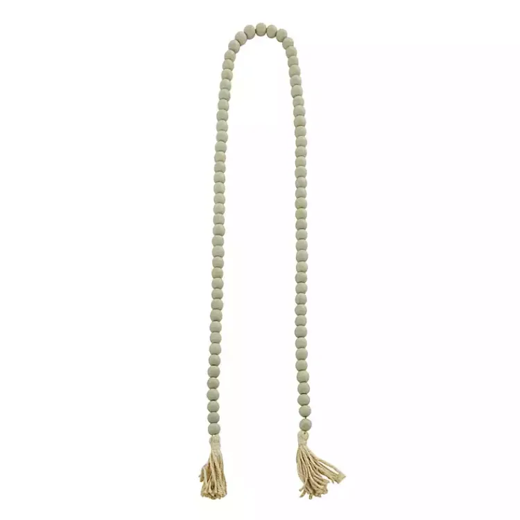 Best Wood Beads Cream Tassel Garland Decorative Accents