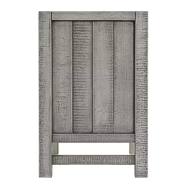 Kirklands Home Nightstands|Wood Open Shelf Nightstand Gray