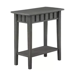 Kirklands Home Accent & End Tables|Wood Slat Accent Table Gray