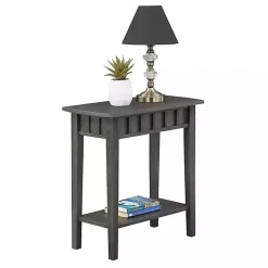 Kirklands Home Accent & End Tables|Wood Slat Accent Table Gray