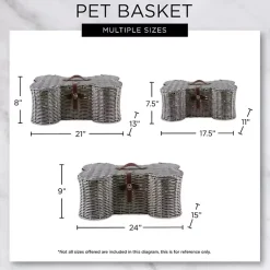 Discount Woven Bone Shaped Basket, 24 in. Baskets & Boxes