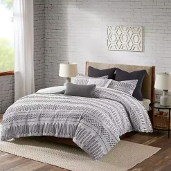 Kirklands Home Comforters|Woven Jacquard California King Comforter Set Gray
