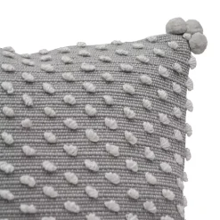 Kirklands Home Outdoor Cushions & Pillows|Woven Knots Outdoor Pillow Gray