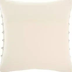 Discount Woven Knotted Stripes Throw Pillow Pillows