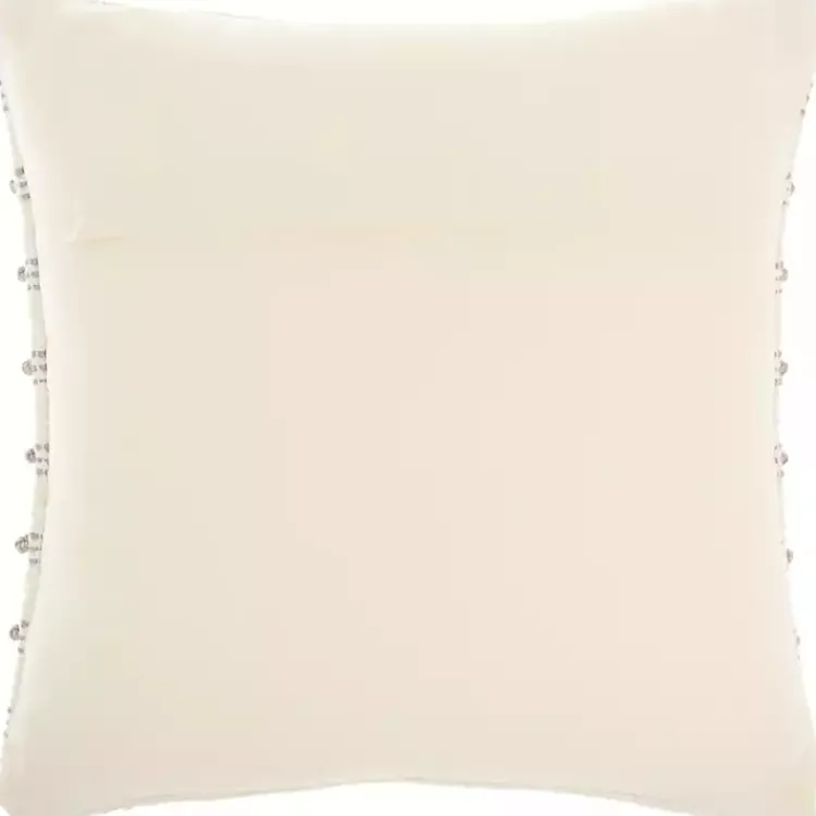 Discount Woven Knotted Stripes Throw Pillow Pillows