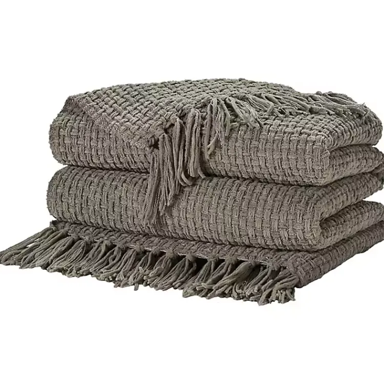 Sale Woven Waffle Knit Chenille Throw Blankets & Throws