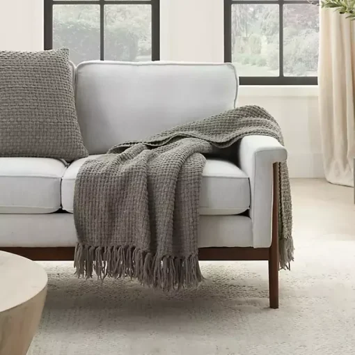 Sale Woven Waffle Knit Chenille Throw Blankets & Throws