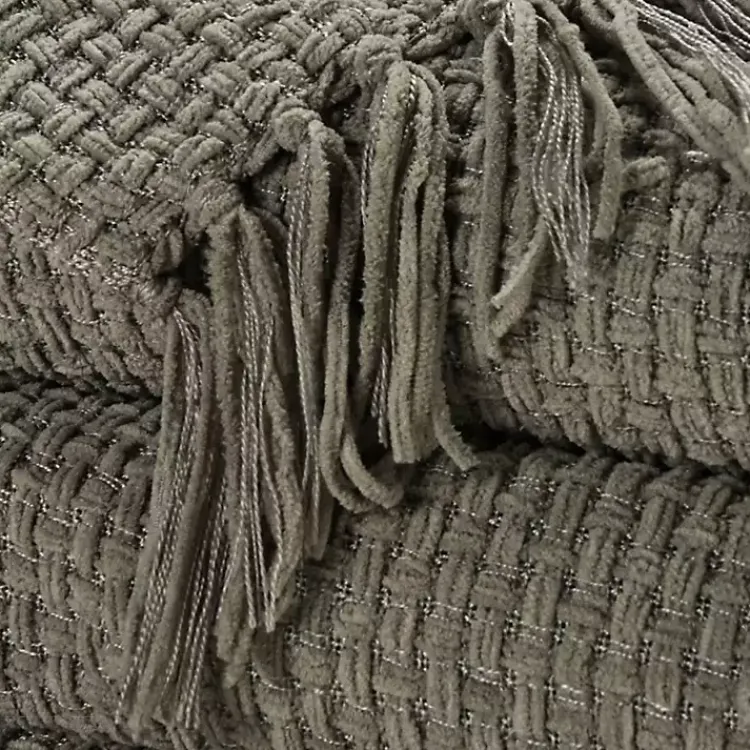 Sale Woven Waffle Knit Chenille Throw Blankets & Throws