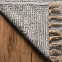 Kirklands Home Area Rugs|Woven Wool and Jute Area Rug, 7x10 Gray
