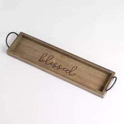 Hot wash Wood Blessed Tray Decorative Trays