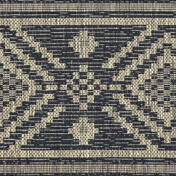 Kirklands Home Outdoor Rugs|Greek Key Sun Shower Outdoor Area Rug, 7x9