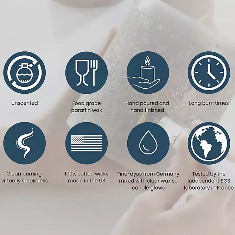 Hot Green & Red Poinsettia Candles, Set of 4 Christmas Decorations