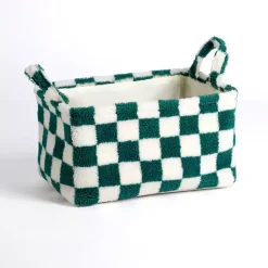Sale & White Checkered Sherpa Storage Bin Baskets & Boxes