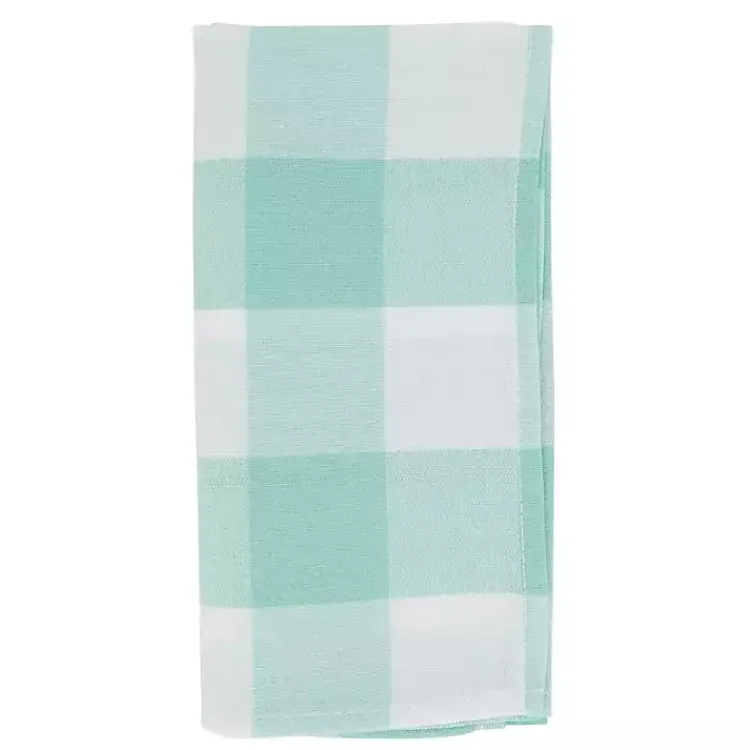 Kirklands Home Table Linens|and White Buffalo Plaid Napkins, Set of 4 Green