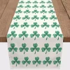 Best Green and White Clover Grid Table Runner, 72 in. St Patricks Day Decorations