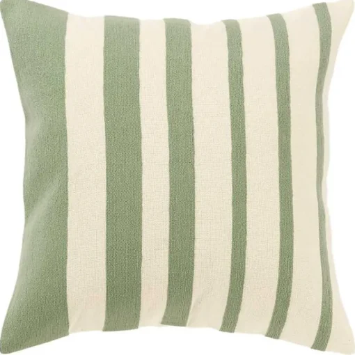 Discount Green Asymmetrical Linear Throw Pillow Pillows