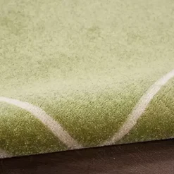 Kirklands Home Outdoor Rugs|Green Bordered Indoor/Outdoor Area Rug, 5x7