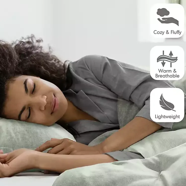 Kirklands Home Comforters|Chambray 3-pc. King Comforter Set Green