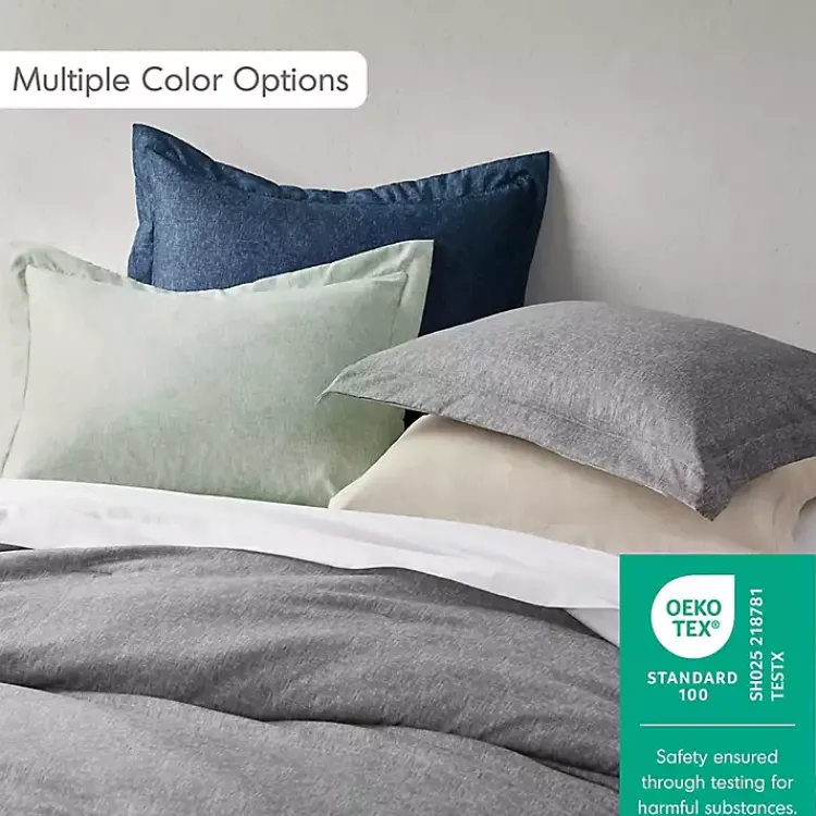 Kirklands Home Comforters|Chambray 3-pc. King Comforter Set Green