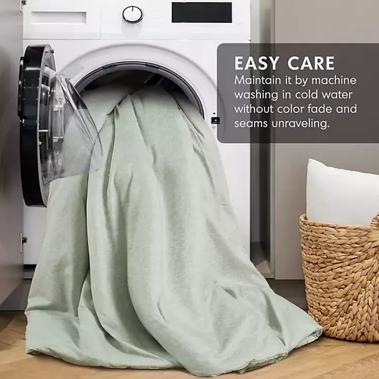 Kirklands Home Comforters|Chambray 3-pc. King Comforter Set Green