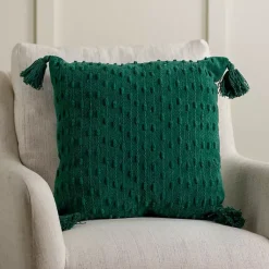 Sale Chenille Swiss Dot Pillow, 22 in. Pillows