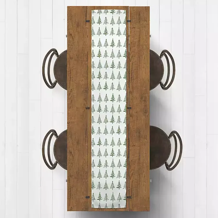 Kirklands Home Table Linens|Green Christmas Tree Table Runner