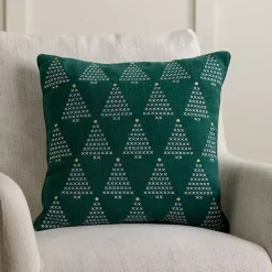 Sale Cross Stitch Trees Christmas Pillow Pillows