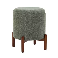 Kirklands Home Benches & Ottomans|Daniella Storage Ottoman Green