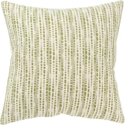 Best Green Dash Print Throw Pillow Pillows