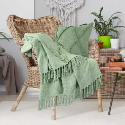 Hot Diamond Tufted Cotton Throw Blankets & Throws