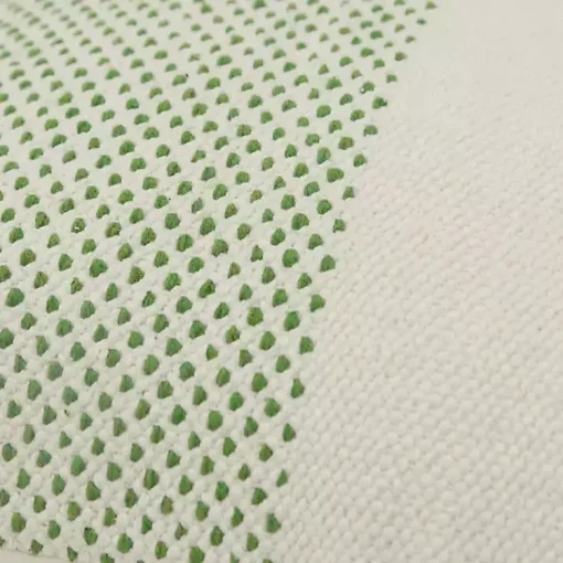 Sale Green Dotted Colorblock Throw Pillow Pillows