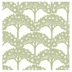 Kirklands Home Wall Murals & Wallpaper|Green Flowering Trees Peel & Stick Wallpaper