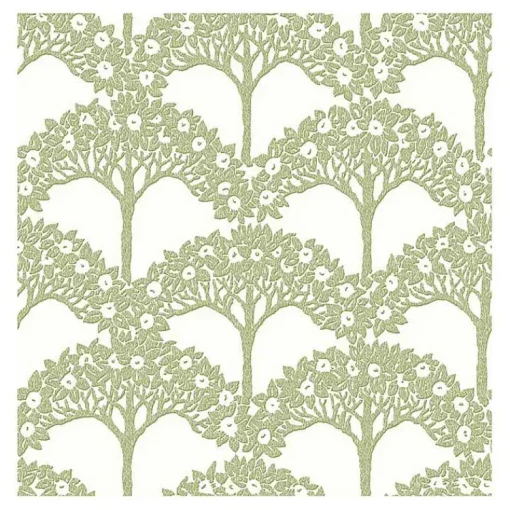 Kirklands Home Wall Murals & Wallpaper|Green Flowering Trees Peel & Stick Wallpaper