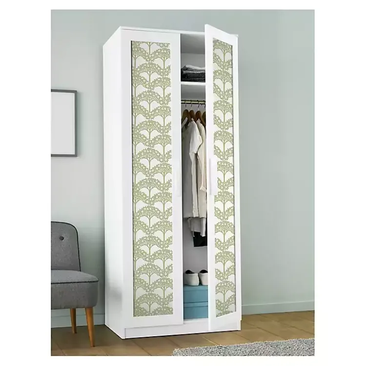 Kirklands Home Wall Murals & Wallpaper|Green Flowering Trees Peel & Stick Wallpaper