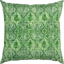 Kirklands Home Outdoor Cushions & Pillows|Geometric Diamonds Outdoor Pillow, 22 in. Green