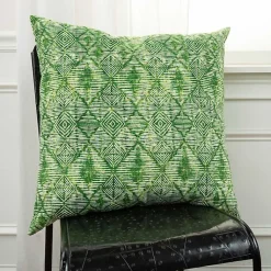 Kirklands Home Outdoor Cushions & Pillows|Geometric Diamonds Outdoor Pillow, 22 in. Green