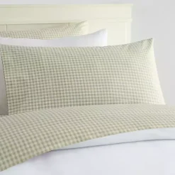Kirklands Home Bed Sheets|Gingham 3-pc. Full Sheet Set Green