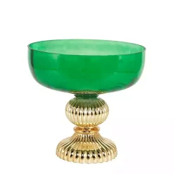 Best Glass Vase with Gold Pedestal Base, 12 in. Vases
