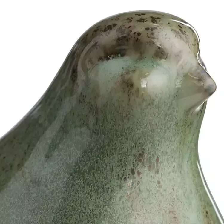 Glazed Ceramic Bird Figurines, Set of 3 Statues & Figurines