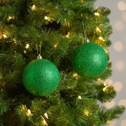 Clearance Glitter Ball 2-pc. Ornament Set, 4 in. Christmas Ornaments
