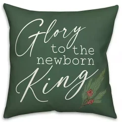 Outlet Glory to the Newborn King Christmas Pillow Pillows