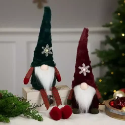 Discount Gnome with LED Snowflake Christmas Decorations