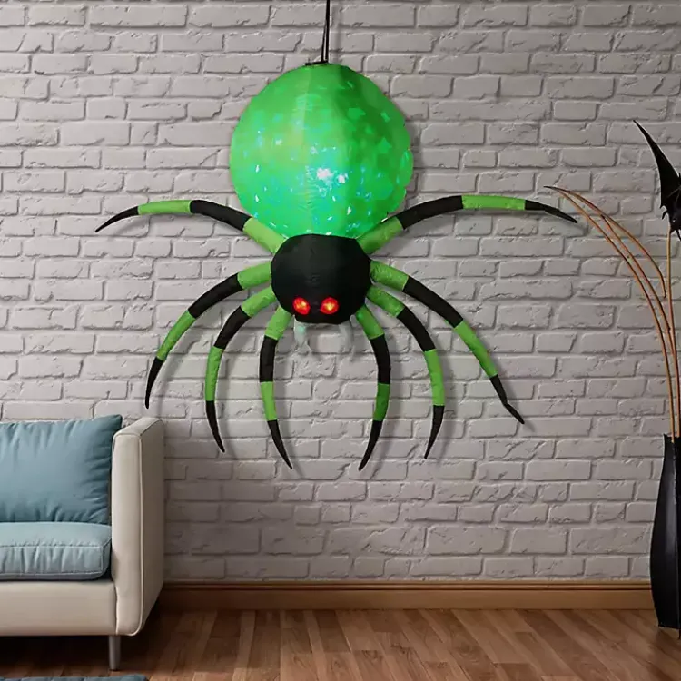 Online Inflatable Disco Light Spider Halloween