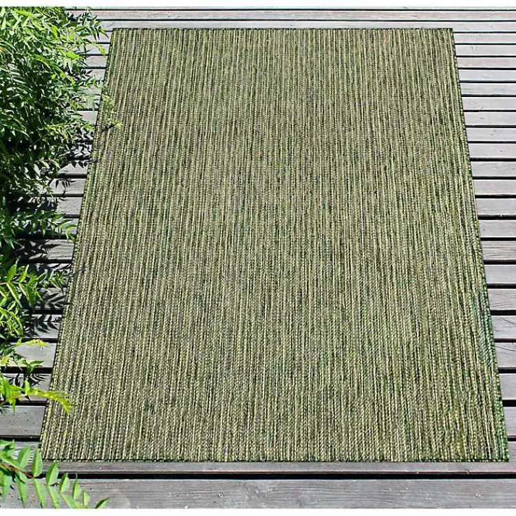 Kirklands Home Outdoor Rugs|Intertwine Indoor/Outdoor Area Rug, 7x9 Green