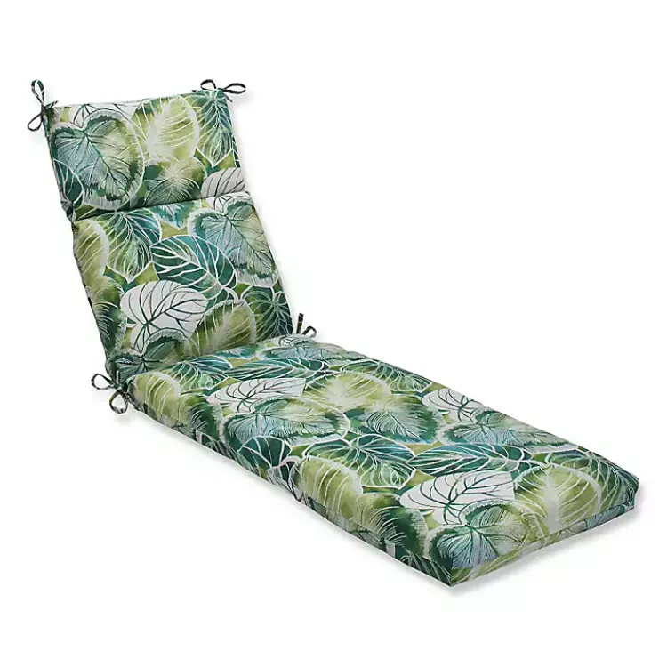 Kirklands Home Outdoor Cushions & Pillows|Green Lagoon Outdoor Chaise Cushion