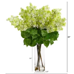 New Lilac Arrangement in Glass Vase Arrangements & Greenery