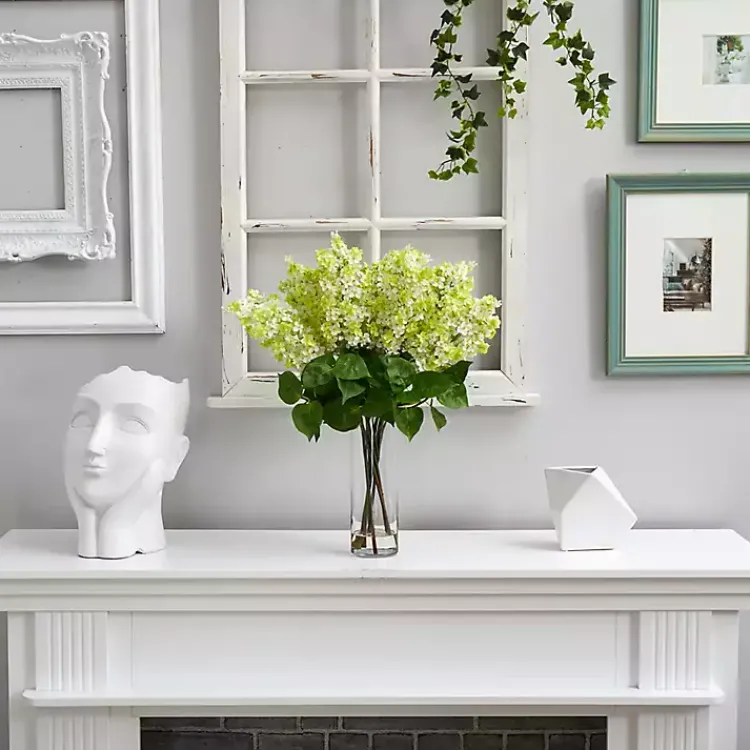 New Lilac Arrangement in Glass Vase Arrangements & Greenery