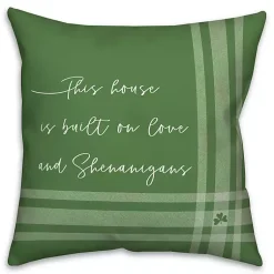 Sale Green Love and Shenanigans Pillow St Patricks Day Decorations