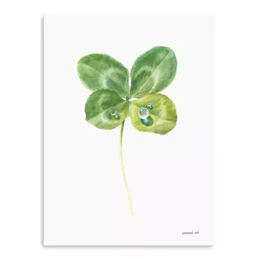New Green Lucky Clover Canvas Art Print St Patricks Day Decorations