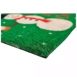 Online Green Merry Christmas Snowman Doormat Outdoor Christmas Decorations
